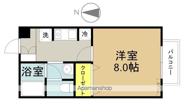 トゥルースコート(1K/1階)の間取り写真