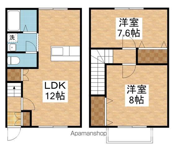 ハイランド白銀アネックス(2LDK/1階)の間取り写真