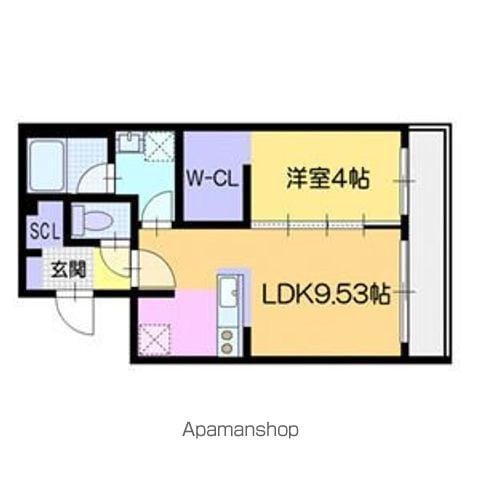 菊水5-1MS(1LDK/2階)の間取り写真
