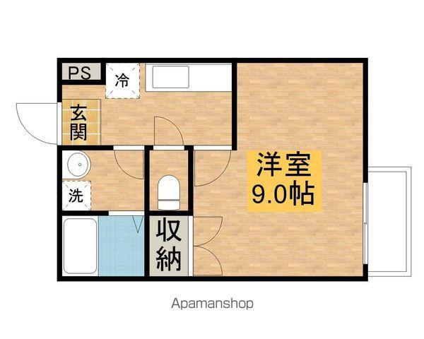 アバンセ聖徳(1K/1階)の間取り写真