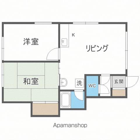 パークハウス林NO.2(2LDK/1階)の間取り写真