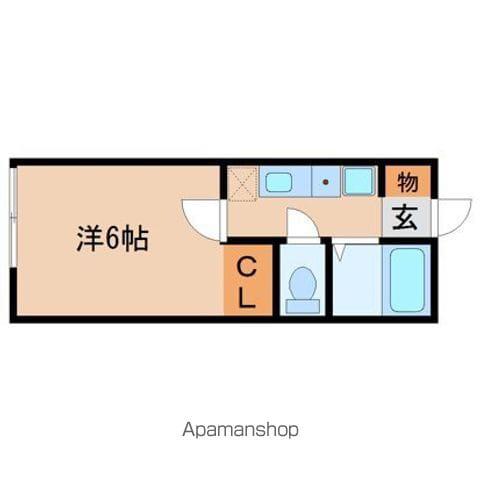 エクストリーム直川(1K/2階)の間取り写真