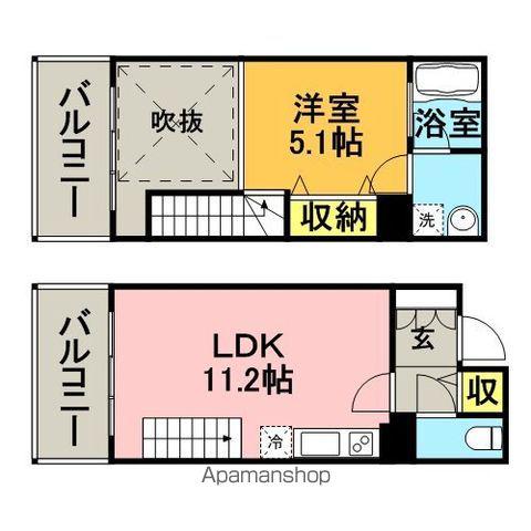 プライムスクエア(1LDK/3階)の間取り写真