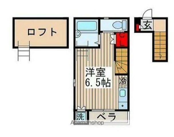 DREAM1(ワンルーム/2階)の間取り写真