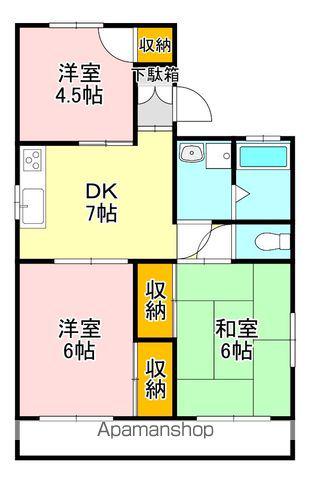 サンシャイン・セラ(3DK/1階)の間取り写真