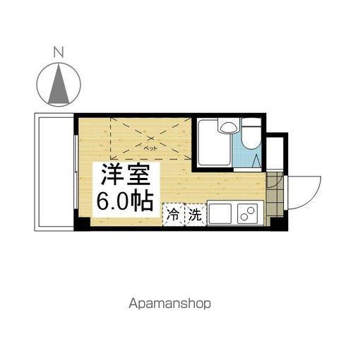 アルト高砂(ワンルーム/3階)の間取り写真