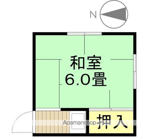 メイクハウス(ワンルーム/2階)の間取り写真