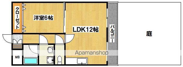 グランドール秦(1LDK/2階)の間取り写真