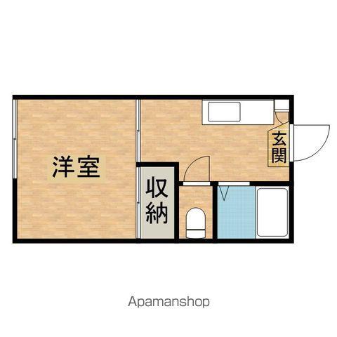 ピアベルテA(1K/1階)の間取り写真