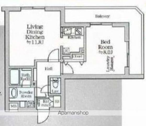 アイルグランデ品川(1LDK/3階)の間取り写真