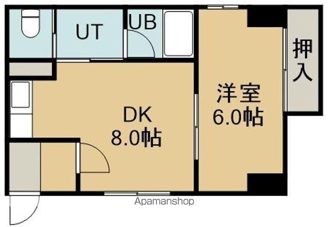 三共ハイツ(1DK/3階)の間取り写真