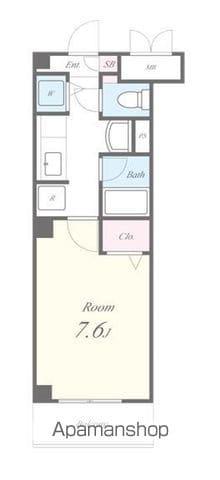 クレール鶴見(1K/1階)の間取り写真