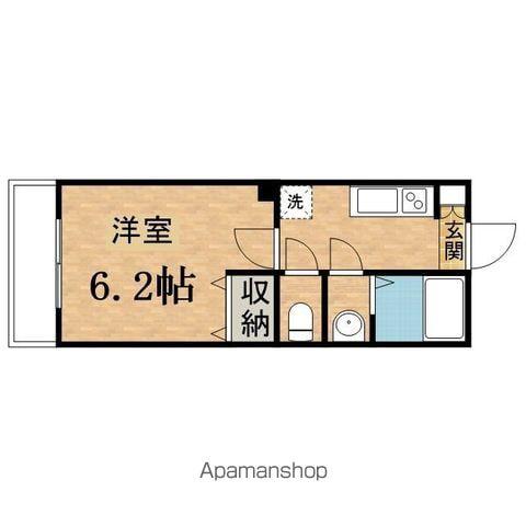 ラスターヒルズ(1K/1階)の間取り写真