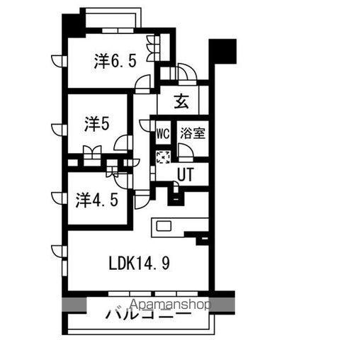 レ・ジェイド名古屋(3LDK/13階)の間取り写真