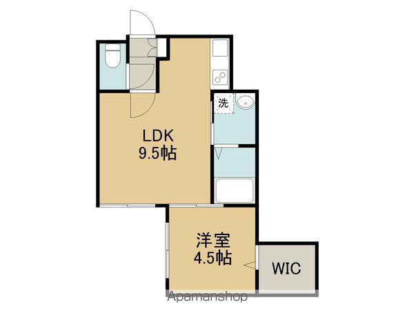 Y＇STOMAKOMAI(1LDK/4階)の間取り写真