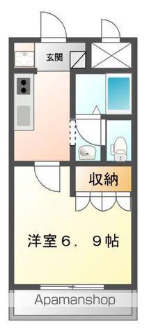 近江鉄道本線 高宮駅(滋賀) 徒歩15分 2階建 築20年(1K/2階)の間取り写真