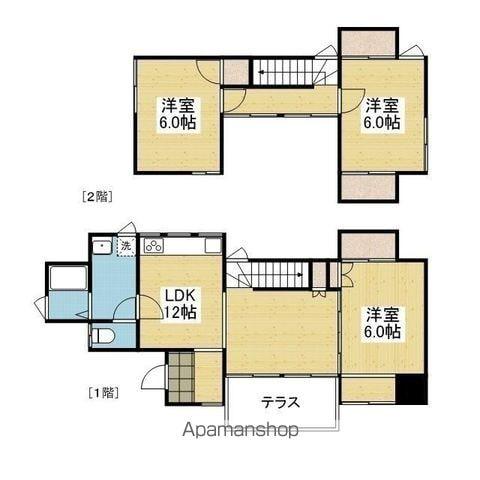 伊予鉄道横河原線 久米駅 徒歩6分 2階建 築34年(3LDK)の間取り写真