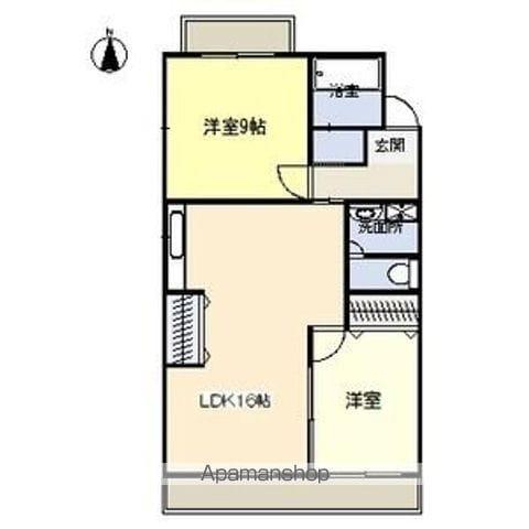 宮竹ビル(2LDK/4階)の間取り写真