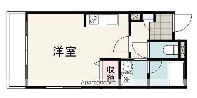 グランパレス日出町(ワンルーム/4階)の間取り写真