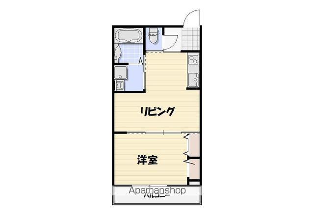 LYK村上(1LDK/2階)の間取り写真