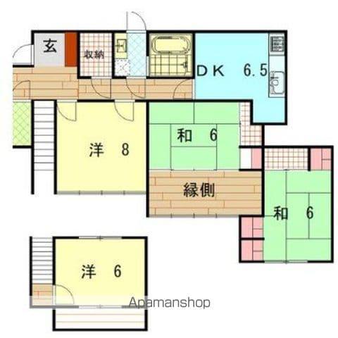 伊予鉄道横河原線 平井駅(愛媛) 徒歩9分 2階建 築52年(4SDK)の間取り写真