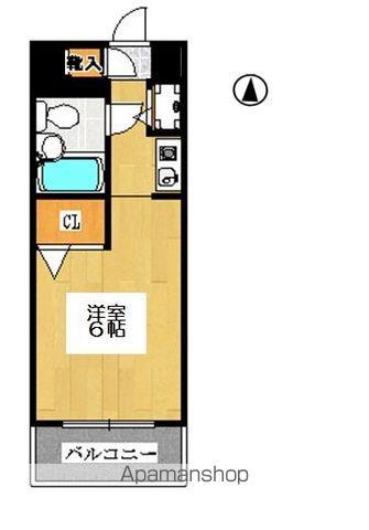 ジョイフル津田沼Ⅲ(1K/1階)の間取り写真