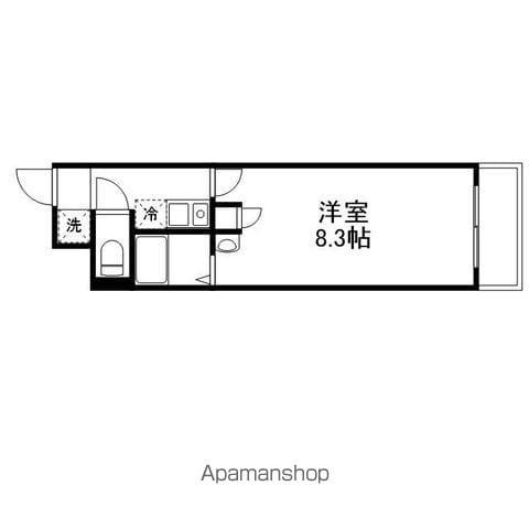 サンクリエート追分(1K/4階)の間取り写真