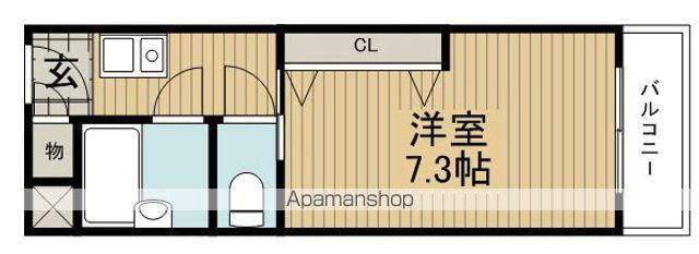 ラヴィータ箕面(1K/3階)の間取り写真