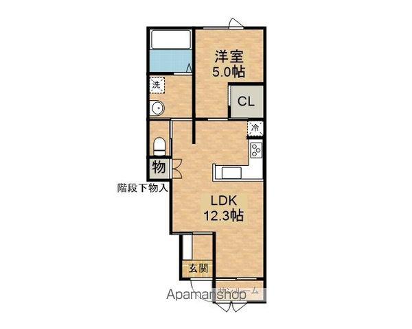 FIOTTO(1LDK/1階)の間取り写真