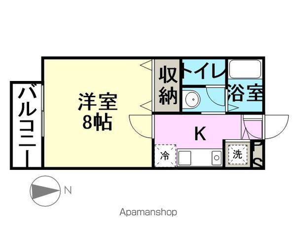 メゾンドタカヤナギアパート(1K/2階)の間取り写真