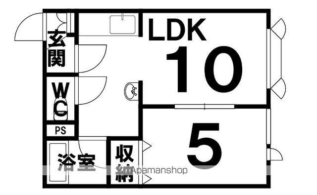 ハイツ25(1LDK/1階)の間取り写真