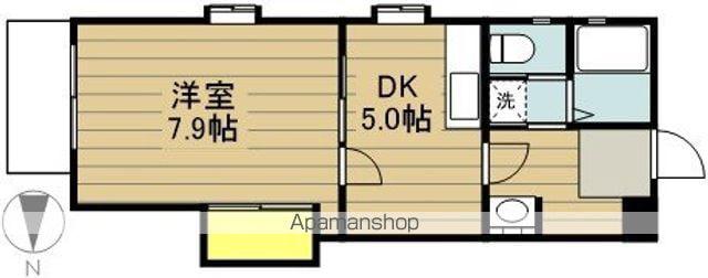 ヴィラ4430(1DK/1階)の間取り写真