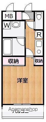 RASSURER GION(1K/1階)の間取り写真