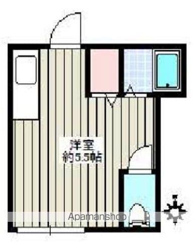 さくらハウス(ワンルーム/2階)の間取り写真