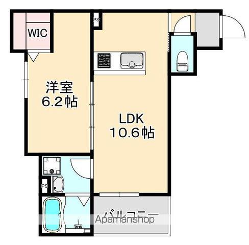 S-RANK豊中町(1LDK/2階)の間取り写真