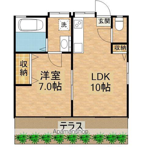 第一・第二吉野荘(1LDK/1階)の間取り写真
