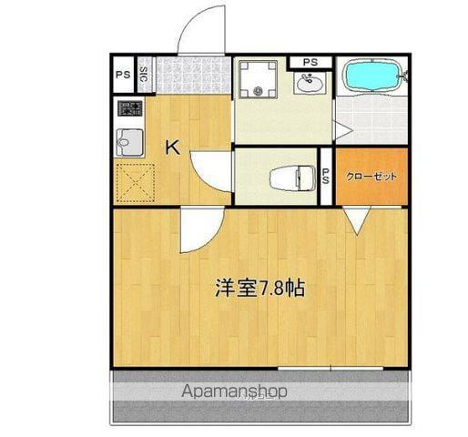 クロレ南流山Ⅴ(1K/2階)の間取り写真