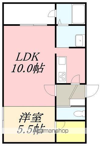 リコケット(1LDK/3階)の間取り写真