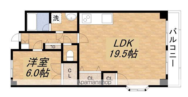 フランソア瀬田(1LDK/7階)の間取り写真