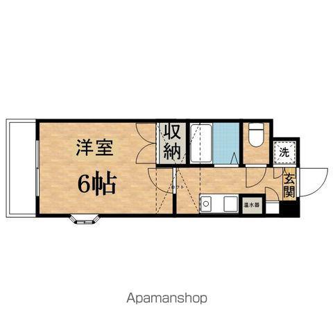 アリススプリングス(1K/5階)の間取り写真