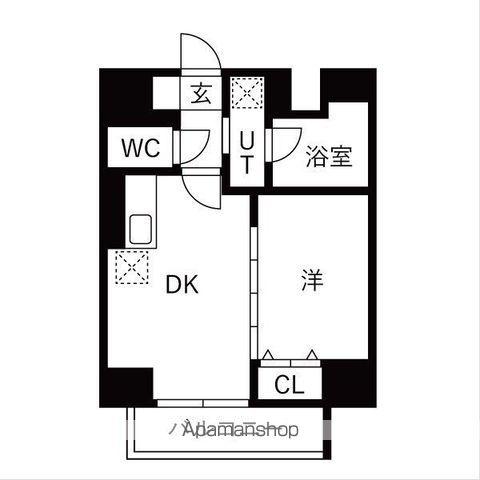 OAKLANCE 森下Ⅱ(1DK/2階)の間取り写真