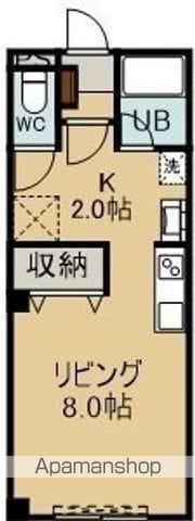 アールズコート港(1K/3階)の間取り写真
