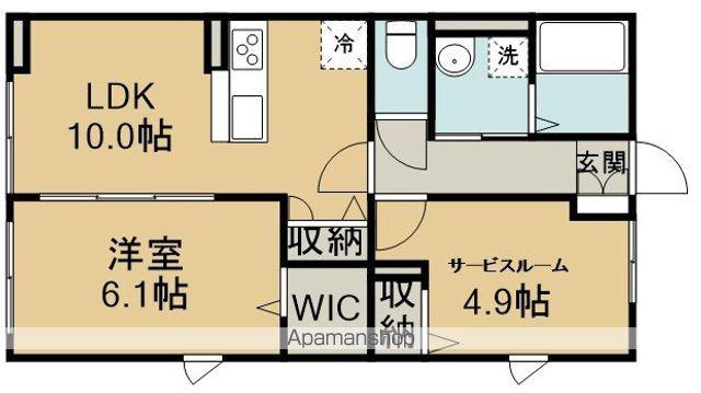 ハイムメゾン新狭山C(1SLDK/1階)の間取り写真