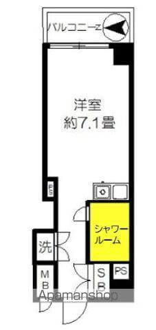 レジデンス上野(ワンルーム/6階)の間取り写真