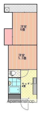 第7みのりハイツ愛光(2K/4階)の間取り写真