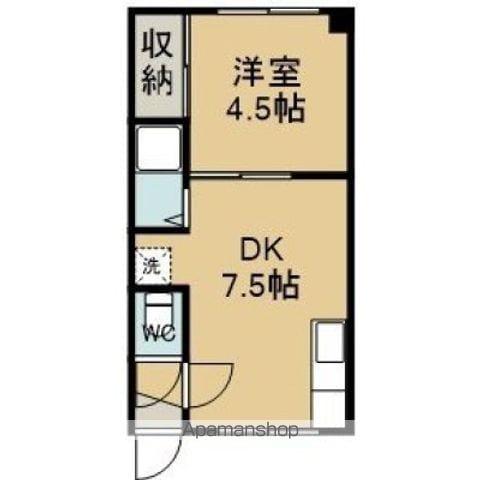 第2セントラル(1DK/1階)の間取り写真