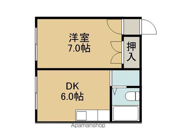 サンコーポ6(1DK/2階)の間取り写真