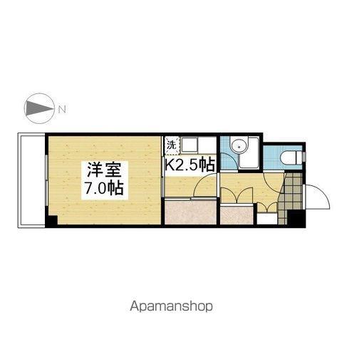 第2マンションふじ(1K/1階)の間取り写真