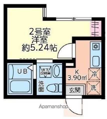シティハイツ立川立飛(1K/1階)の間取り写真