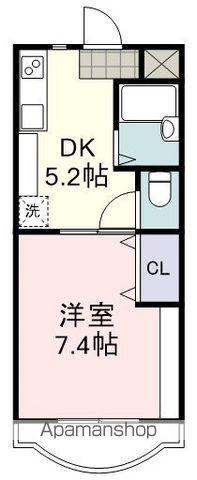 アーバン21(1DK/3階)の間取り写真